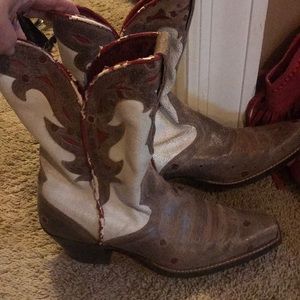 Cool worn unique cowboy boots
